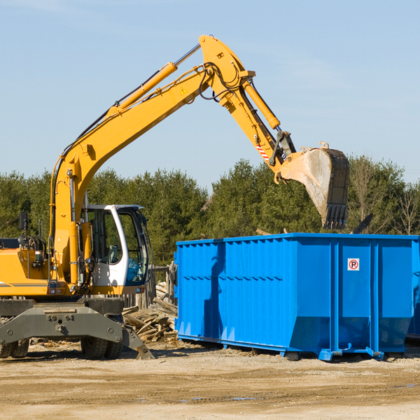 can i choose the location where the residential dumpster will be placed in Newstead